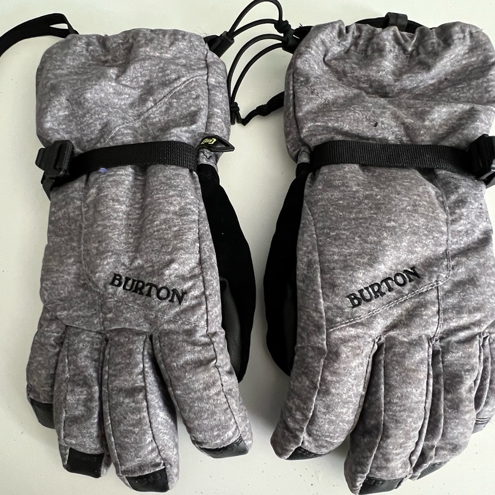 Burton Gloves Size M Gray Gore-Tex Snow Ski Snowboarding Winter Insulated